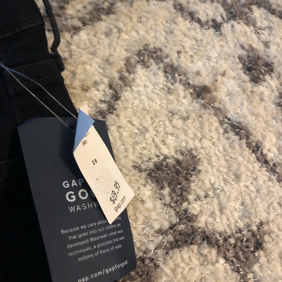 GAP indigo/dark wash tie ankle jeans - Picture 7 of 8